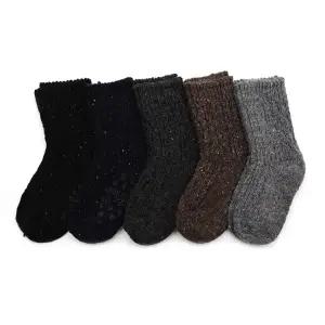 울링크스01 4켤레 국산 아동 겨울 방한 양말 세트 유아 아기 남아 여아 어린이 초등 학생 주니어