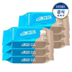 주방  식탁 전용 물티슈 40매x6팩