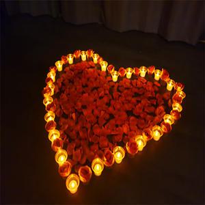 LED초하트세트/프로포즈 LED초 전기초 기념일 촛불 장식 전자초 이벤트 결혼