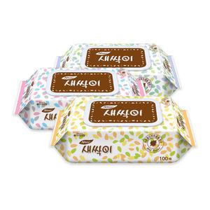 잘풀리는집 새싹이 물티슈 캡형 100매 1팩 (100매)