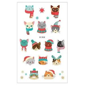 KC인증 EC832 크리스마스 어린이 타투스티커 판박이