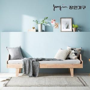 [장인가구]스칸디 원목 1인용침대 미니싱글침대_밸런스형_견면매트포함