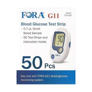 (FDA 승인) 포라 혈당시험지 1박스 (50매) FORA - 27년 06월