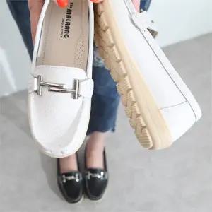 [하프클럽/]SD-1717 천연소가죽 장식 로퍼 3cm