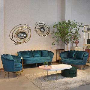 [모던트]머메이드 벨벳 골드 북유럽 인테리어 포인트 패브릭소파 2인용