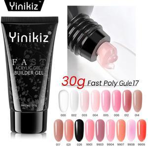 국내 Yinikiz폴리젤단품 30ml 16색 젤솔루션 손톱연장 젤네일 셀프네일 탑 베이스코트