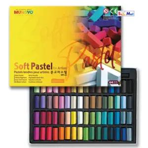 문교 사각 파스텔 64색 MPS-64