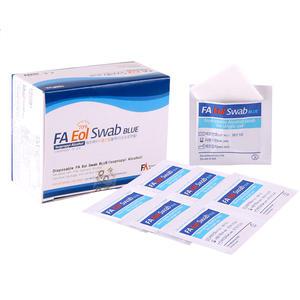 FA이올스왑 블루 100매/개별포장/소독용 에탄올 스왑/알콜스왑/소독솜/에프에이 Eol swab
