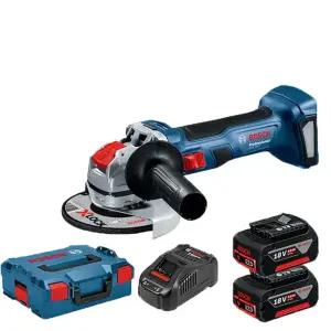 보쉬 GWX18V-7 충전그라인더 125mm X-LOCK 5.0Ah 세트