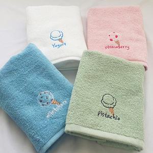 [텐바이텐]아이스크림자수 4장 1세트 수건 20수 100g 가벼운타올