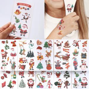 KC인증 어린이 타투 스티커 SF 성탄절 (10장) 유아 아동 마스크 꾸미기 어린이집 유치원 크리스마스 행사