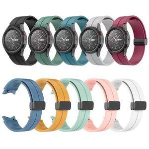 [유니커블]갤럭시워치 5 4 3 2 프로 클래식 액티브 기어 마그네틱 폴딩 D버클 파스텔 컬러 실리콘 스트...