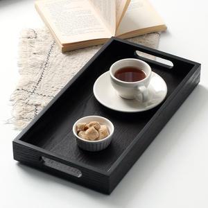 모던 월넛 우드 트레이 2호 카페 사각 원목 나무 베이커리 빵 쟁반