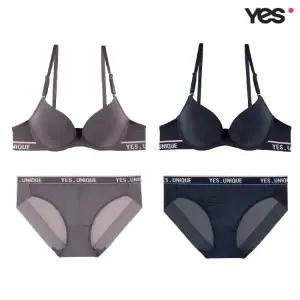 [롯데백화점]예스 데일리 에어로쿨 풀컵 헴팬티 세트 YSWBY433YSWPY434