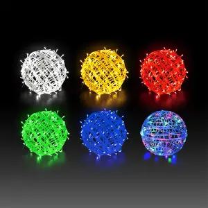 LED 은하수 트리볼 크리스마스 트리 장식 전구 조명 DC24V 2size 5color