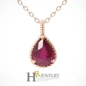 [호림쥬얼리]14K Gold 골드펜던트 예쁜(HR)14K 함침 천연루비 물방울 펜던트