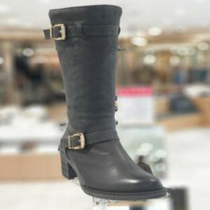 [미셸by탠디] 미셸 by 탠디 여성신발 6cm 2단 밸트장식 하프부츠 217518C