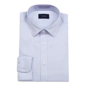 갤러리아 (밴브루 일반핏) 면100% SLIKY 세미와이드 솔리드셔츠 BZRSG1003BU