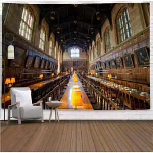 해리포터 방 책장 벽 장식 패브릭 천 가리개 포스터