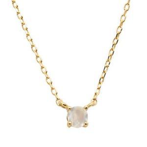 [다미젬] 14K 6월 천연탄생석 문스톤 목걸이