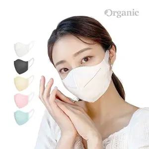 [순수크린]오가닉 새부리형 마스크 대형 화이트100매/50매 모음 (5컬러)