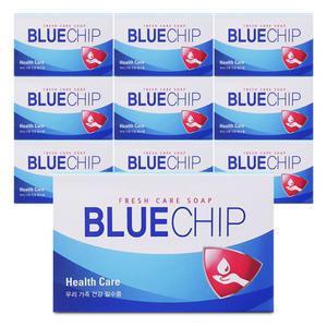애경 블루칩 헬스케어 항균 비누 100g x 10개 세수비누 미용 화장 화장실 욕실 목욕 세안