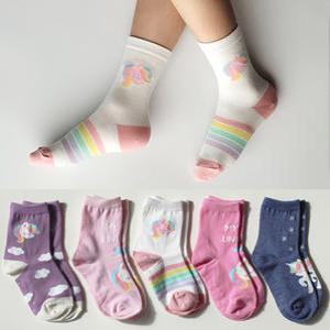 국산 초등학생양말 5켤레 아기 유아 키즈 주니어 여아 장안사 봄 가을 유니콘 양말