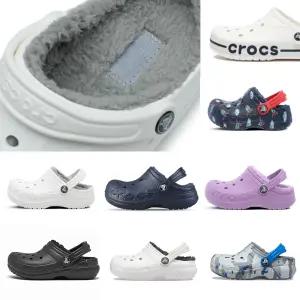 키즈 털크록스 털슬리퍼 털실내화 토들러 바야밴드 유아 샌들 클래식 아동 크록밴드 클로그 아기 주니어 여아