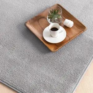 스칸디앤홈 관리쉬운 심플 단모 러그 거실 카페트 웜그레이 200x300