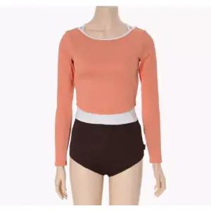 [레노마수영복](하남점)폴리백 증정 여성크롭탑래쉬가드세트LS2D921OR