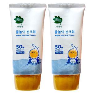 그린핑거 물놀이 선크림 워터프루프 50ml(SPF50+)x2개