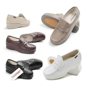 니코보코 여성 클래식 단화 천연가죽 효도화 단화 로퍼 컴포트화 간호화 근무화 - CW-003