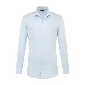 [밴브루](센텀시티점)유행없는 런닝 수입원단100/2 SLIKY 트윌 원피스카라 블루/흰색긴팔셔츠(슬림핏)2...