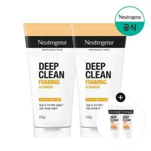 딥클린 포밍 클렌저 150g x2 + 증)아크네 포밍 클렌저 10g x2