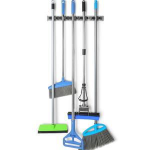 화장실 욕실 청소도구걸이 밀대 빗자루 고정봉 청소용품보관함