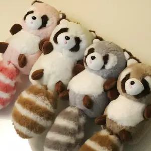 귀여운 너구리 가방 고리 인형 캐릭터 키링 단체 선물