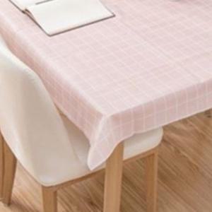 체크무늬 회의테이블 덮개 핑크 탁자 면 방수 식탁보 체크무늬 이쁜식탁보 방수매트 식탁위생보
