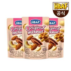 [본사직영] 바프 오리지널 믹스넛 190g 3봉 세트