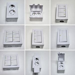 PVC 노출박스+ 매입 스위치 콘센트 셋트 노출형 스위치 콘센트 피스포함