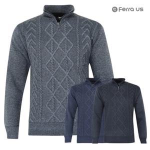 보스케 남자 겨울 골프웨어 골프 반집업 긴팔 티셔츠 T190885