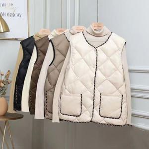 로로비 여성 경량 누빕 패딩 조끼 베스트 오버핏 RB0031