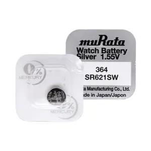시계건전지 수은전지 건전지 364 무라타 SR621SW 1알 1.55V