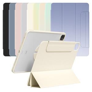 [태블리스]아이패드에어4 5 6 7세대 11 (M2/M3) 분리형 마그네틱 세로거치 투명 커버 케이스 ID-90