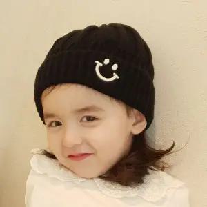 [보리보리/우주아이]미소자수 비니모자 /유아 아동 따뜻한 니트