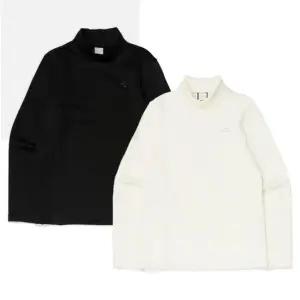 [아이더](본점)  여성 터틀넥 기모 티셔츠  TECHTUR (텍터) β2컬러 크림,블랙  라운드 티셔츠 DWW23206