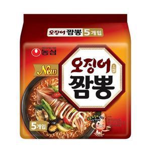 [농심] 농심 오징어짬뽕 봉지라면 124g 5개입 8팩 멀티팩