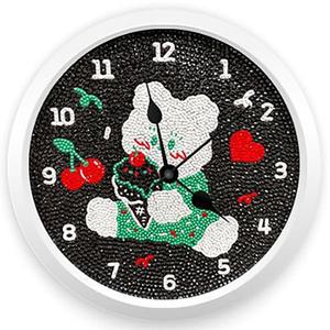 [기타]수예용품 뽐뽐 메론소다베어 체리 시계 보석십자수 23.5x23.5