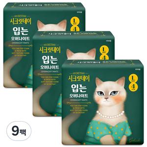 시크릿데이 입는 생리대 실속형 오버나이트 생리대 대형 4개입 9개