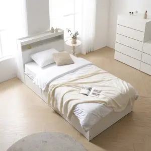 보루네오 마르체 리움 통서랍 수납 침대+본넬매트리스 900S 세트 BKC777C