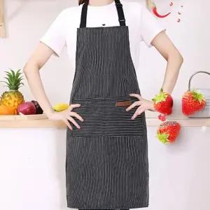 스트라이프 앞치마/주방/미용실/카페/바리스타/식당/어린이집/교사/미술/공방